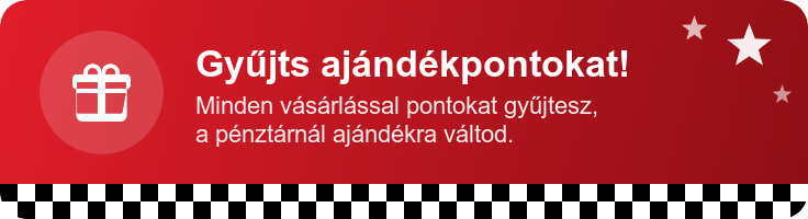 Gyűjts ajándékpontokat! Minden vásárlással pontokat gyűjtesz, amiket a pénztárnál ajándékokra válthatsz.