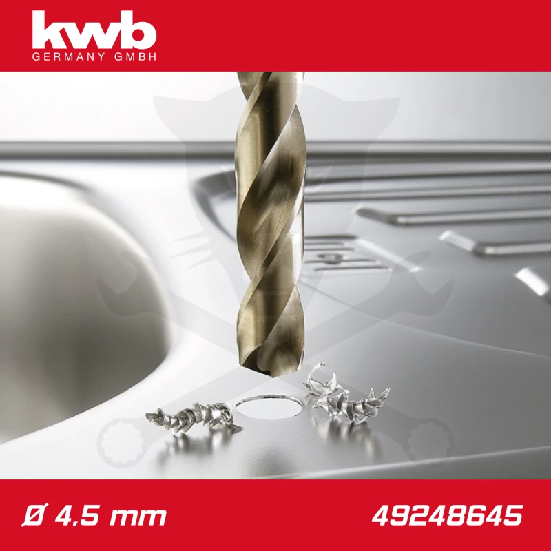 Csigafúró  4,5 mm HSS-G Co5 DIN 338 Twist, profi - KWB