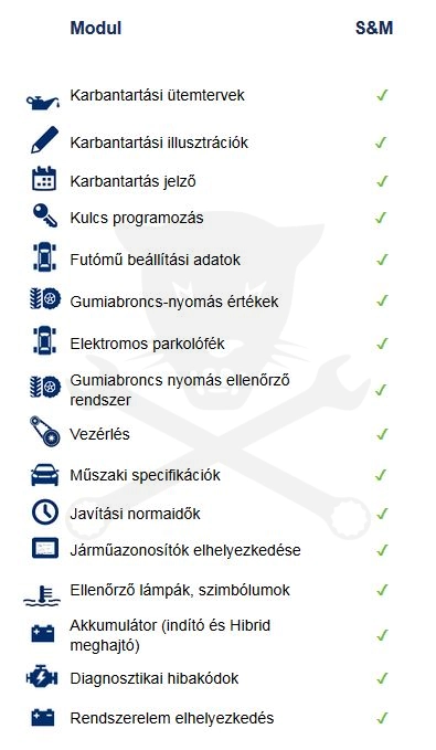 Autodata S&M - 1 éves előfizetés magyar nyelvű - 2 felhasználó
