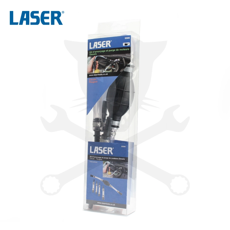 Diesel üzemanyag légtelenítő kézi pumpa készlet - PSA járművek - Laser