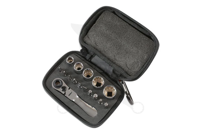 Dugókulcs készlet Gear Lock - Alldrive 1/4" 16 db-os készlet - Laser