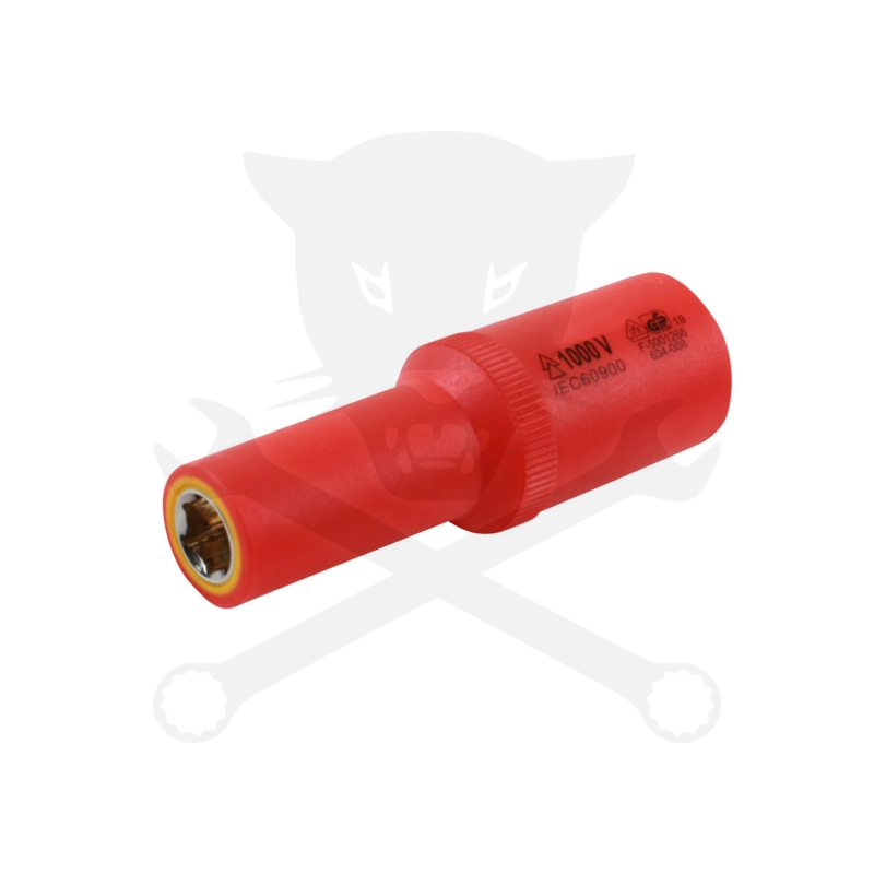 Dugókulcs VDE 1000 V Szigetelt/Hibrid hosszú, mágneses 3/8" 10 mm