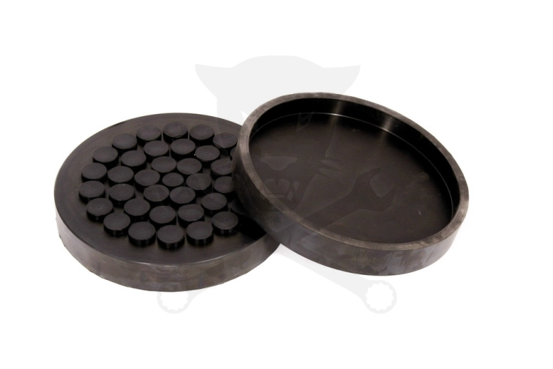 Gumipogácsa csápos emelőhöz 160/147 mm-es félperemes pöttyös