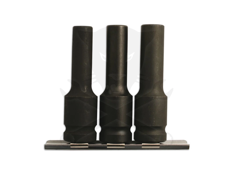 Légkulcsfej készlet 1/2" 3 db-os 1/2" E-torx hosszú: E10-E11-E12 -Laser