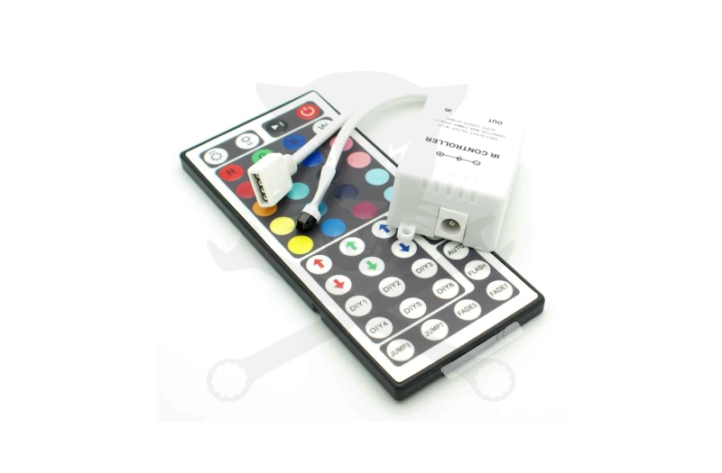 Vezérlő RGB LED szalaghoz, távirányítóval 12V - 6A ELMARK (99RGBCR2)
