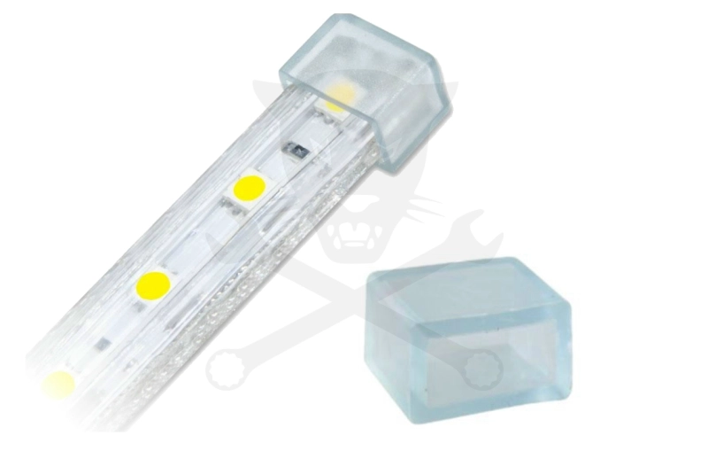 Végzáró sapka, szilikon 5050 vízálló RGB szalaghoz, hátsó IP65 ELMARK