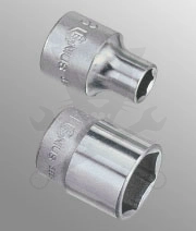 Dugókulcs - crowafej 3/8" 6 lap normál 18 mm Genius