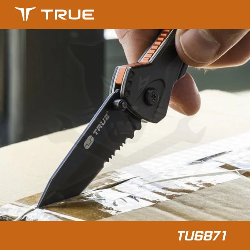 Vágókés, összecsukható Trueblade - Fekete - True