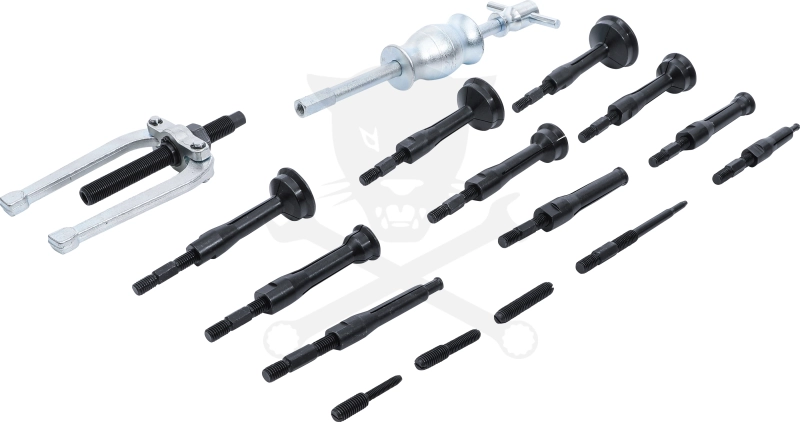Csapágylehúzó készlet csúszókalapáccsal, belső  8-58 mm Kraftmann
