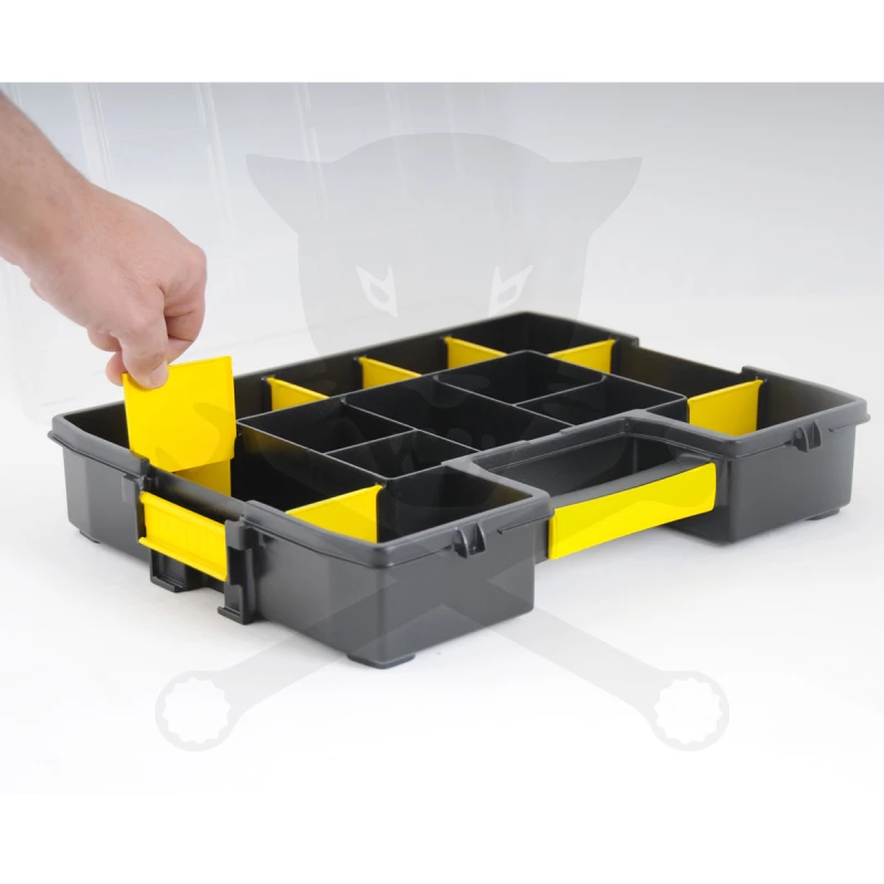 Szortimenter tárolódoboz variálható rekeszek 375x292x67 mm - Stanley