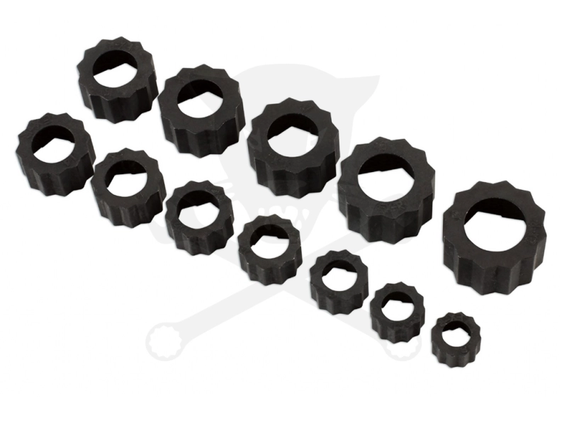 Csavarkiszedő adapter készlet 65%-ig sérült, lesarkalt csavarhoz 8-19 mm