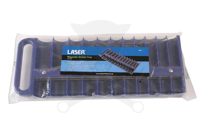 Dugókulcstartó mágneses tálca 1/2" - 22 db-os 420x160 mm