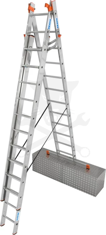 Létra ALU létrafokos sokcélú álló 3x12 fokos - Krause TRIBILO