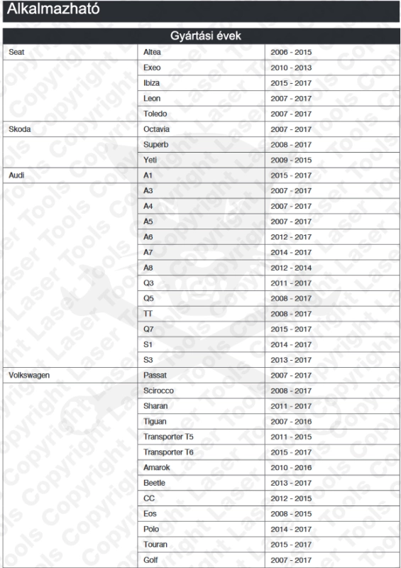Főtengely vibrációs csillapító tárcsa megtartó VAG-1.8/2.0 TFSi/TSI
