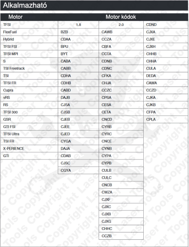 Főtengely vibrációs csillapító tárcsa megtartó VAG-1.8/2.0 TFSi/TSI