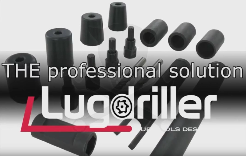Kerékőr leszedő - lefúró univerzális profi készlet- LUGDRILLER -Hubitools