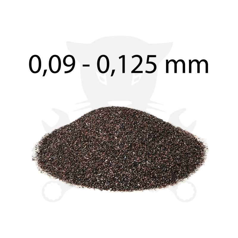 Szóróanyag normálkorund barna NK120 = 0,09 - 0,125 mm -25 kg