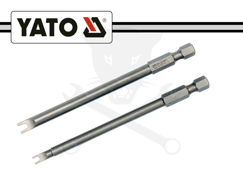 Bit készlet biztonsági, lapos tűvégű hosszú 6-10 mm Yato
