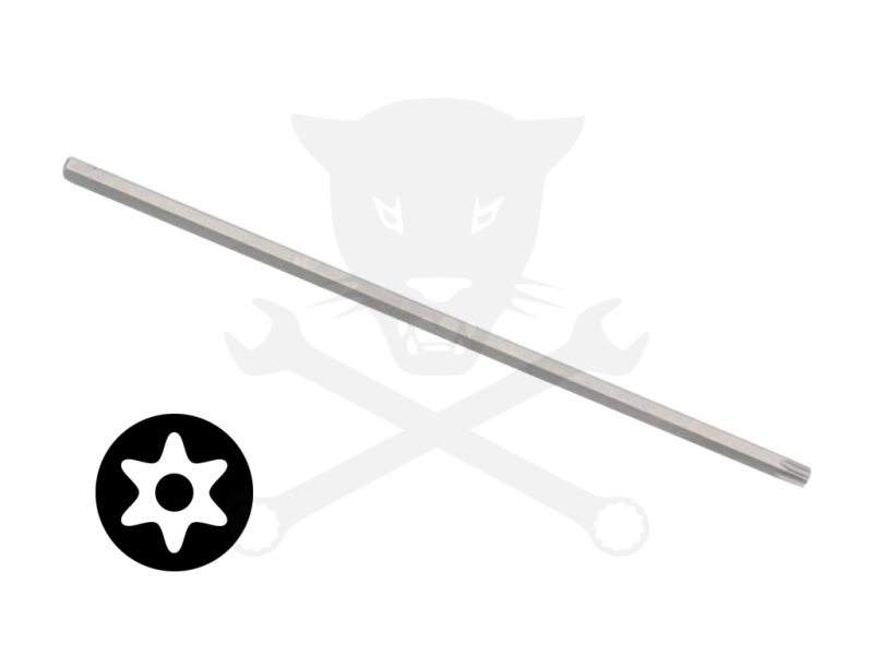 Bit torx 12 mm T60*160 mm hatágú lyukas