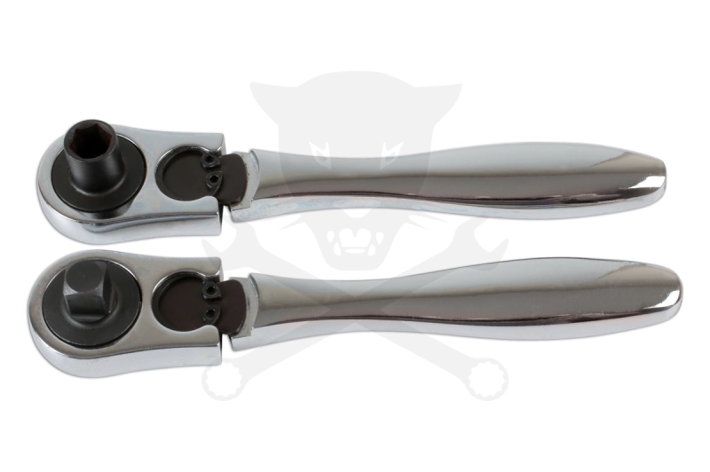 Crowa racsnis kulcs 1/4" 2 db-os készlet 1/4"Bitekhez + 1/4"Dugófejekhez