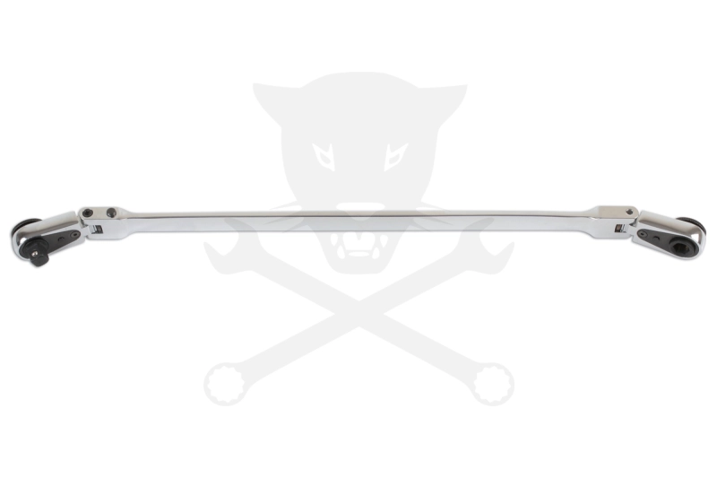 Racsnis hajtószár extra hosszú flexibilis fejjel 1/4" bit+1/4" dugófej
