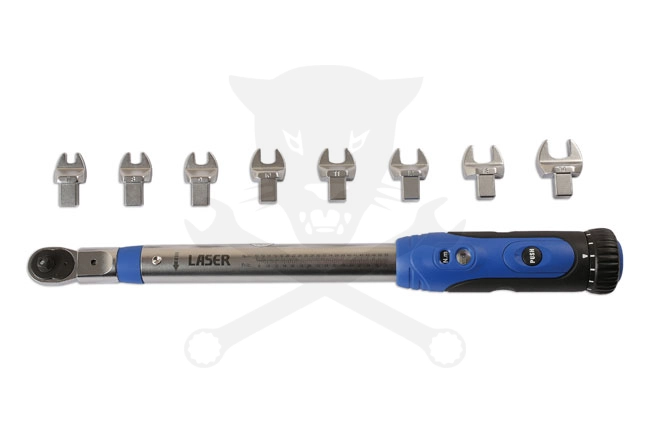 Nyomatékkulcs 010-050 Nm - cserélhető fej 1/4" - kalibrálva
