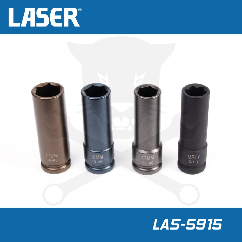 Légkulcsfej készlet 1/2"  4 db-os alufelnihez 17/19/21+17-es Mercedes WAF