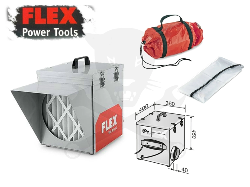 Légtisztító 170 W 1,7-1,45 A védelem 10 VA - FLEX - (VAC 800-EC)