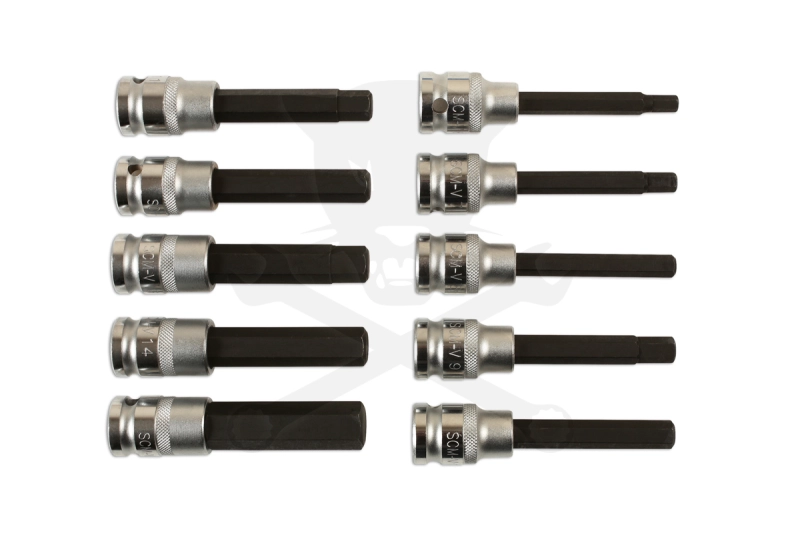 Rátűzőkulcs készlet 1/2" imbusz, hossz. 6-17 mm