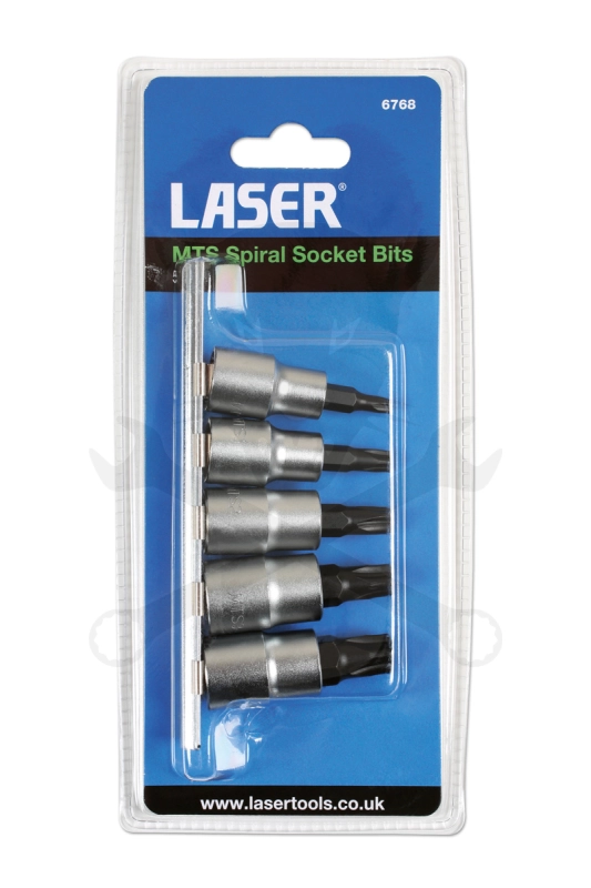 Rátűzőkulcs készlet 3/8" MTS Mortorq Spiral 4 ágú Bit fej készlet MTS0-MTS4