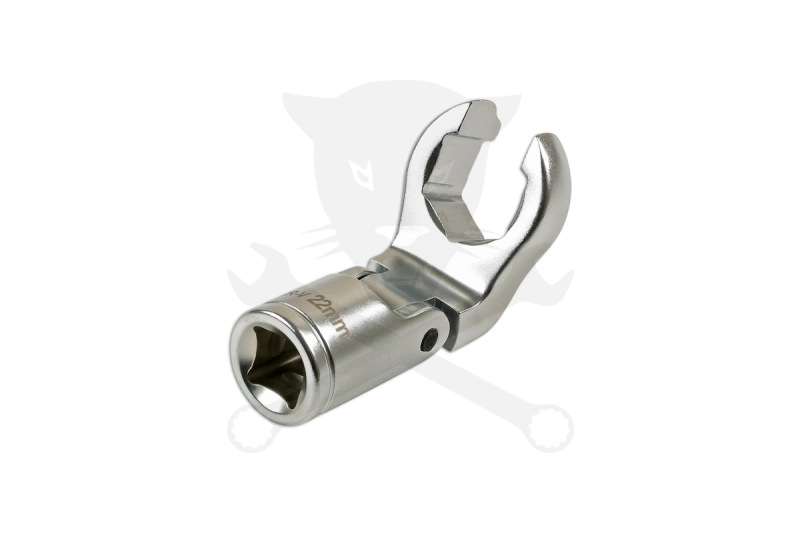 Villáskulcs adapter csuklós 22 mm-es Crowfoot nyitott 6 lapú 1/2"
