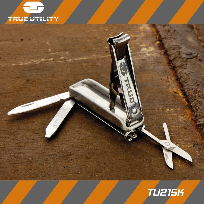 Multifunkciós körömápoló, NAILCLIP KIT 5in1 - Ezüst- True