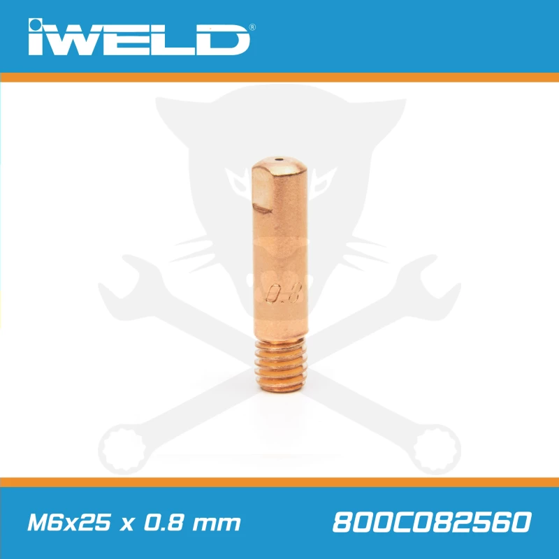 CO áramátadó fúvóka normál M6x25 x 0,8 mm - Iweld