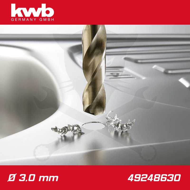 Csigafúró  3,0 mm HSS-G Co5 DIN 338 Twist, profi - KWB