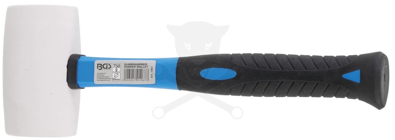 Kalapács gumi  64 mm - 750 g - FEHÉR - BGS