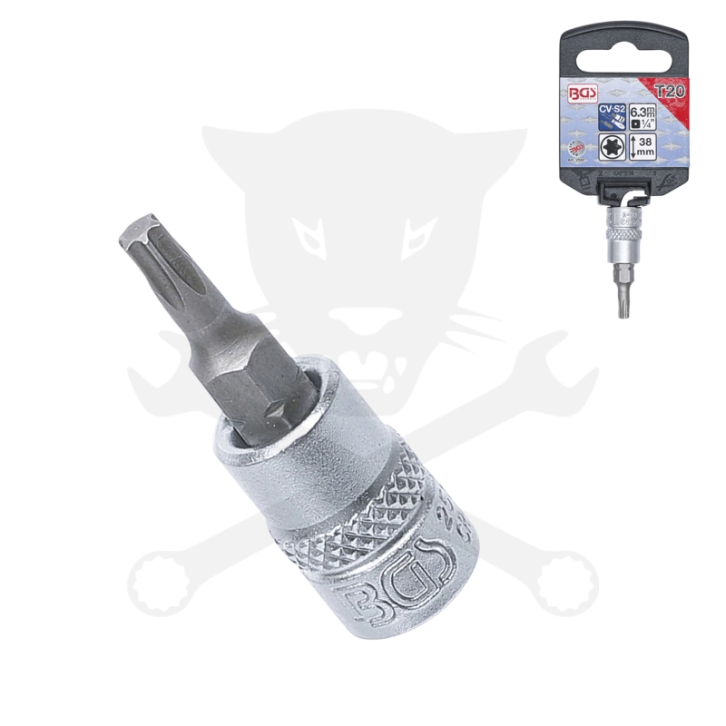 Rátűzőkulcs - crowa+bit 1/4" torx T20 BGS