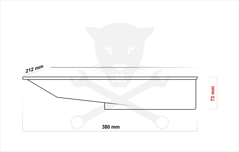 Olajleeresztő tálca  2 literes - motorkerékpáros
