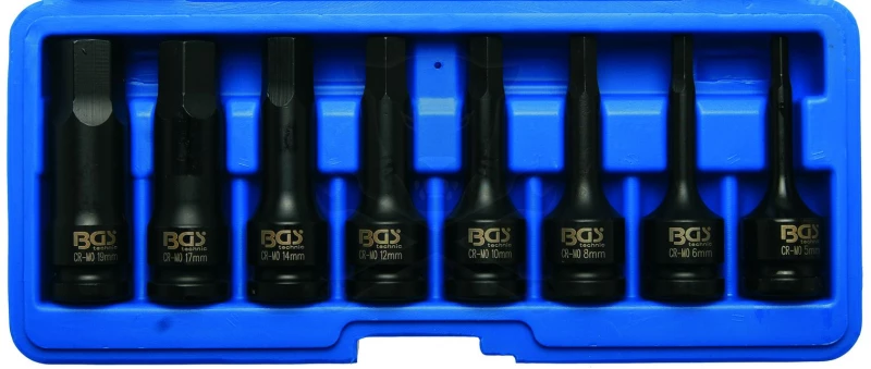 Légkulcs imbuszfej készlet 1/2" 5-19 mm 8 db-os