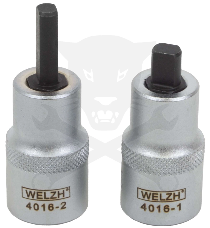 Rátűzőkulcs - crowa+bit készlet 2 db-os 1/2" 5x7 mm, 5.5x8.2 mm - Welzh