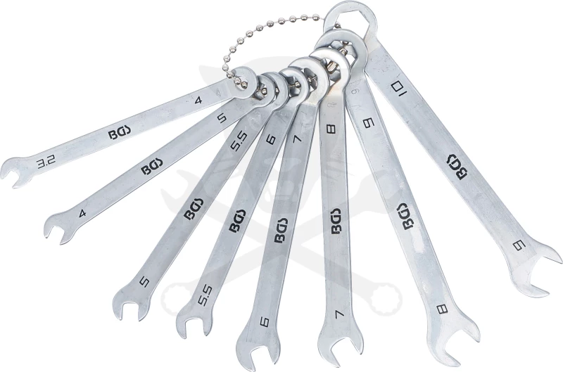 Csillag-villáskulcs készlet mini 3.2-4-5-5.5-6-7-8-9-10 mm 8 db-os - BGS