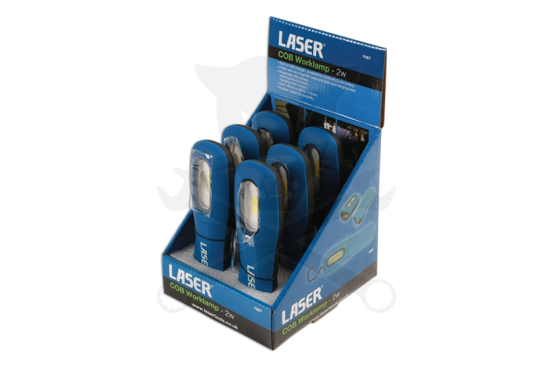 Szerelőlámpa LED 01 COB ledes - akkus, profi 2W 220 Lumen + USB