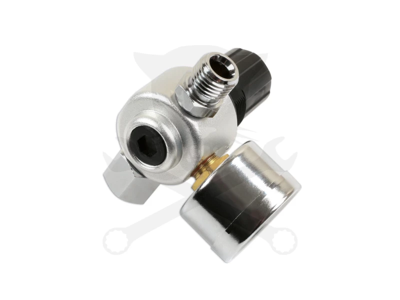 Nyomásszabályzó egység + manométer 1/4" 0-10 Bar -