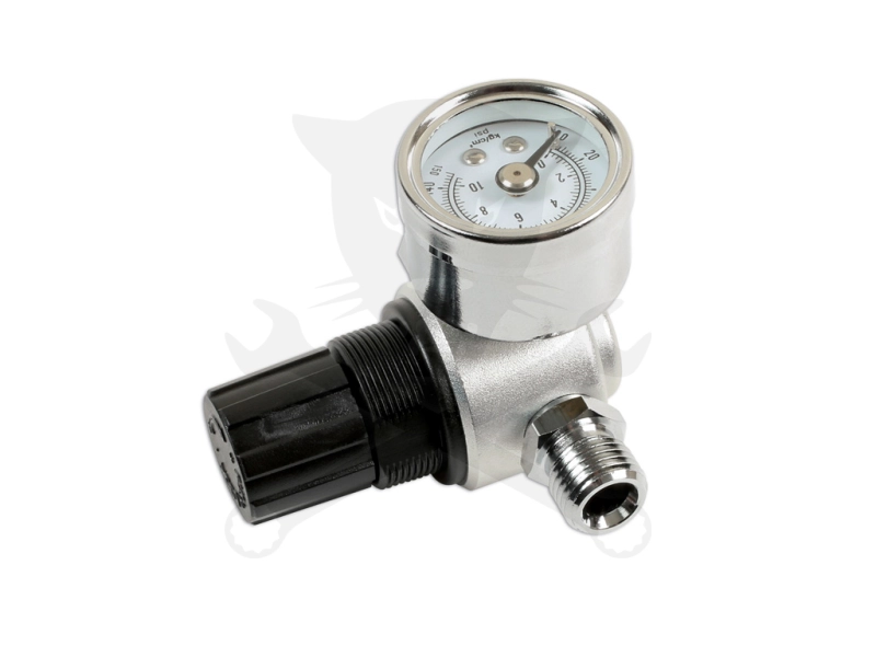 Nyomásszabályzó egység + manométer 1/4" 0-10 Bar -
