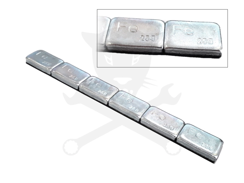 Centírozó súly öntapadós TEHER 6x25g = 150 g - FÉNYES