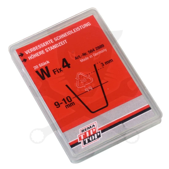 Gumi profilvágóhoz vágókés - szögletes profil - W Fix4. 9-10 mm -20 db