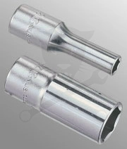 Dugókulcs - crowafej 3/8" 6 lap hosszú 18 mm Genius