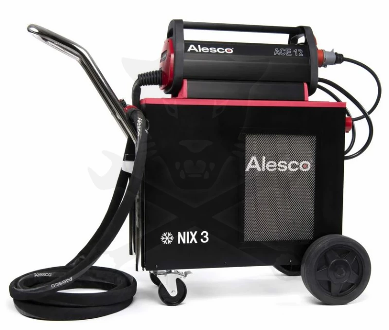 Indukciós Hevítő 12 kW 400 V 15.5 kHz + NIX3 Folyadék Hűtő egység ALESCO