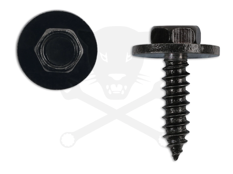 Acél rögzítő csavar, alátéttel 4,8 x 19 mm Mercedes-Benz-hez.10 db -