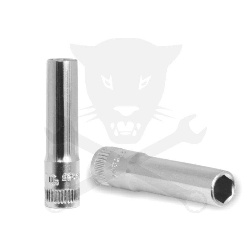 Dugókulcs - crowafej 1/4" 6 lap hosszú  7 mm Genius