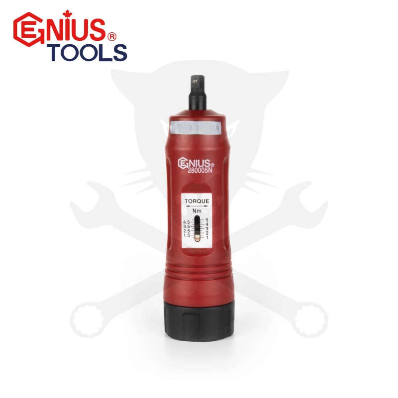 Nyomaték csavarhúzó 1.0 - 5.0  Nm 1/4" - kalibrálva - Genius